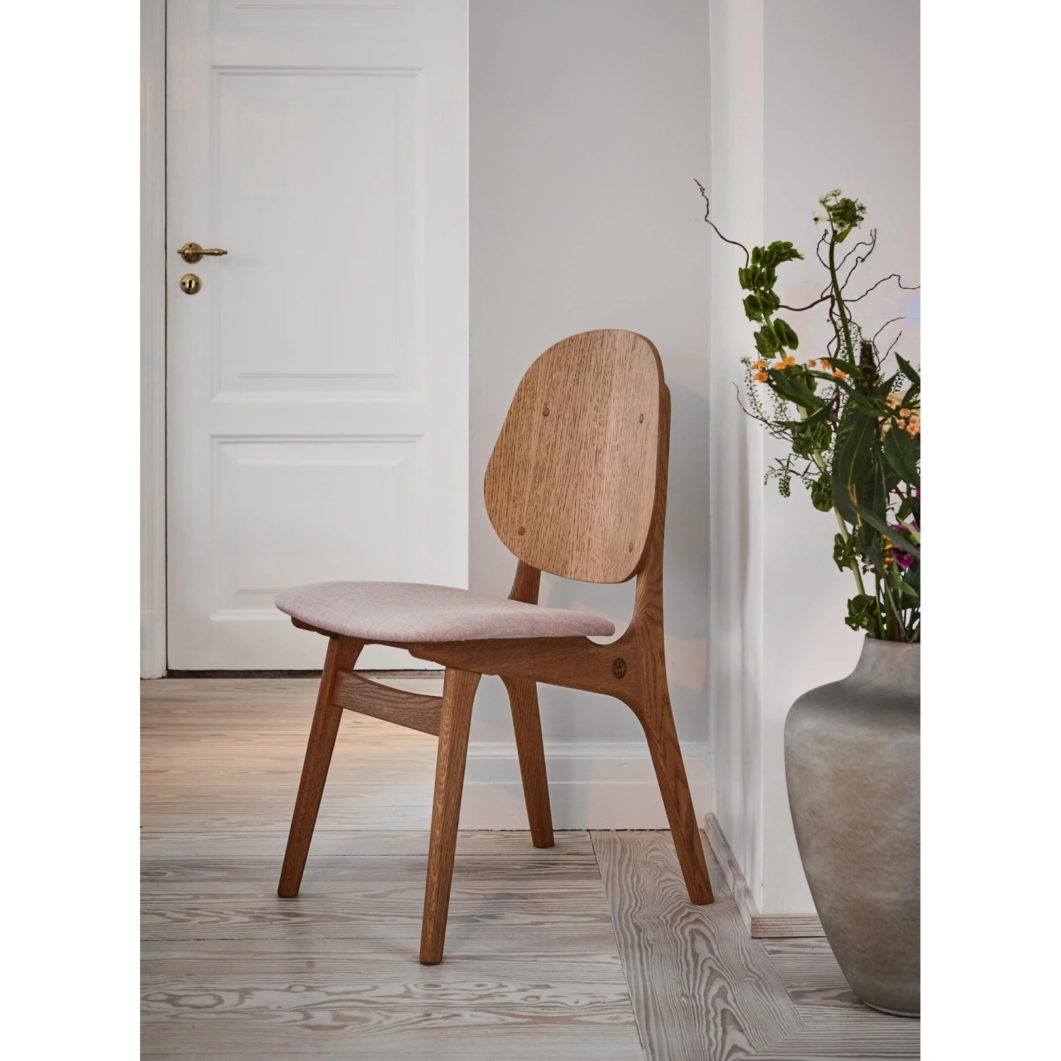 Warm Nordic Noble Dining Chair White Oak/Silk 0250 - Image 4